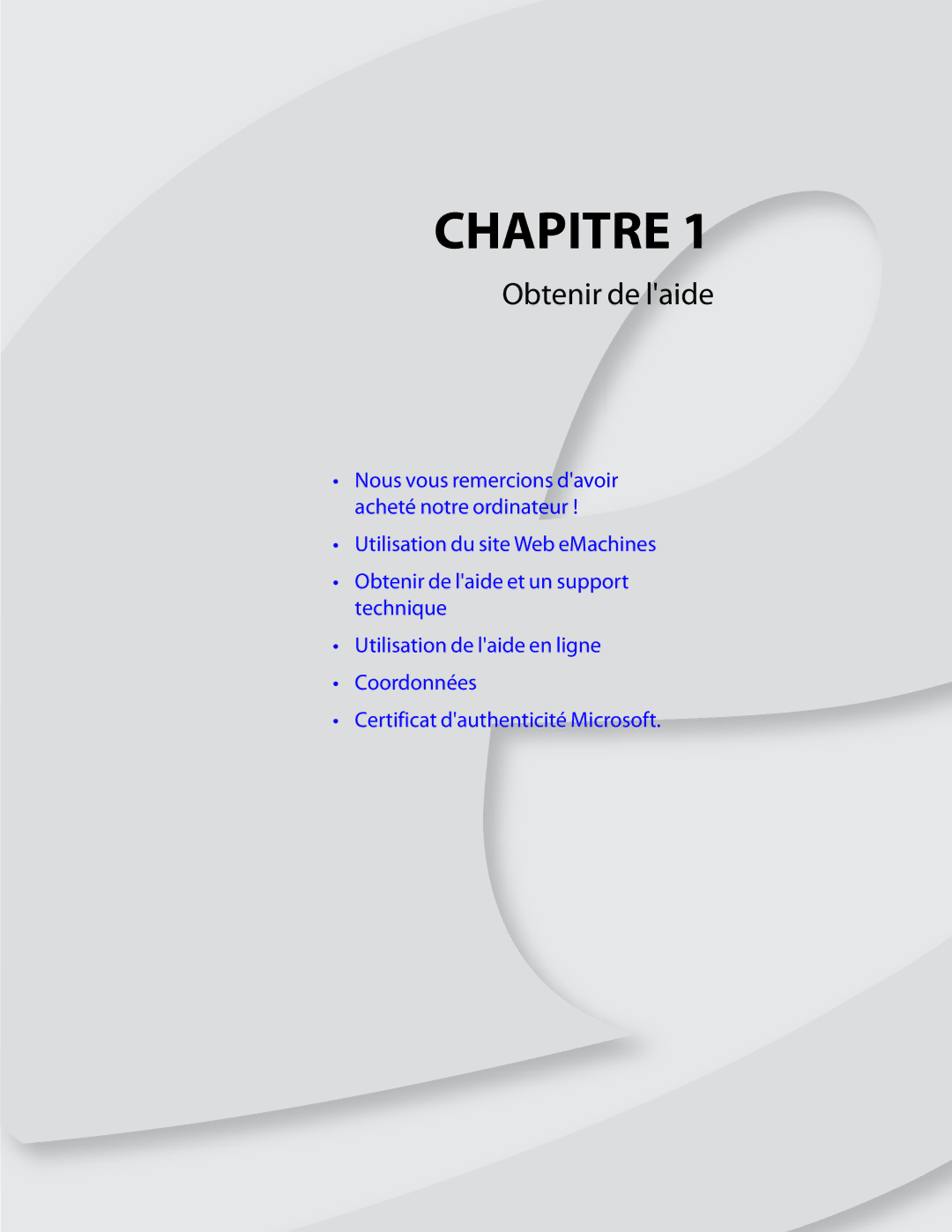 eMachines H3120 manual Chapitre 