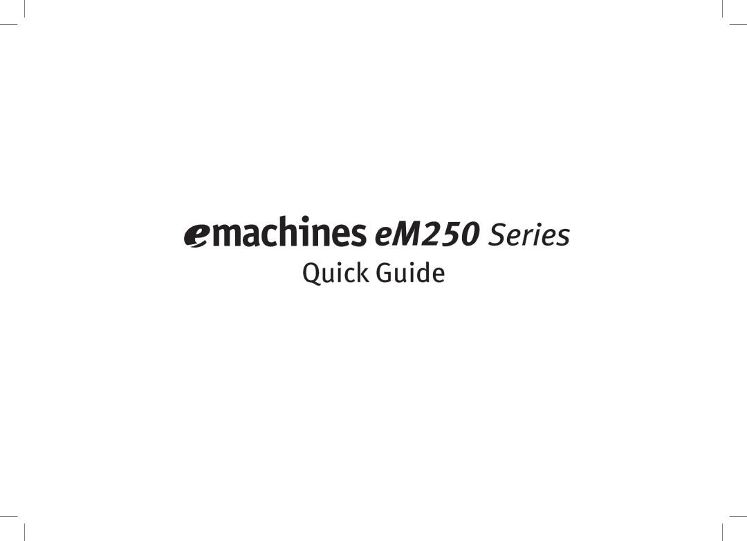 eMachines eM250 series, KAV60 manual EM250 Series 