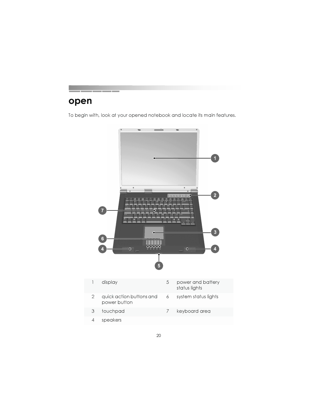 eMachines Notebooks manual Open 