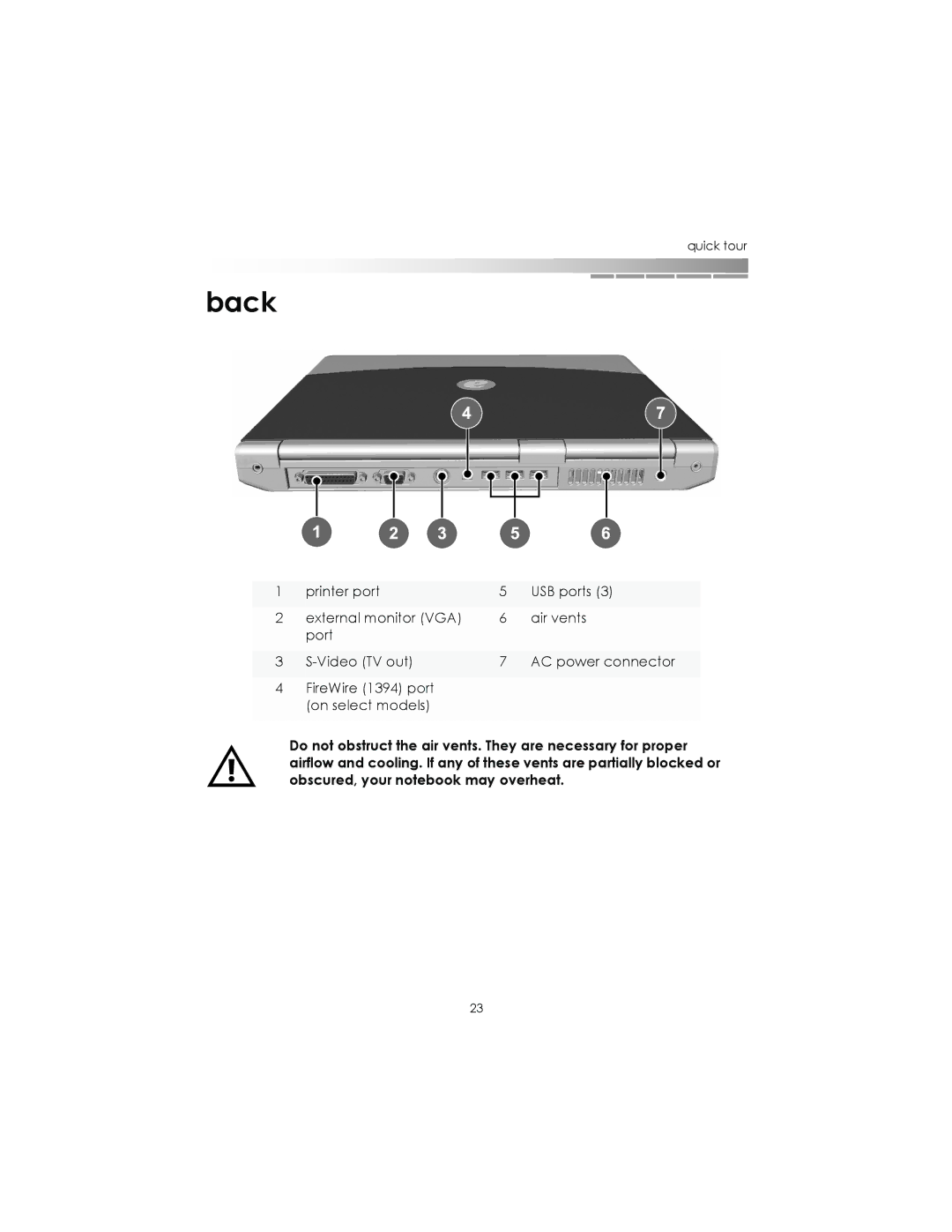 eMachines Notebooks manual Back 