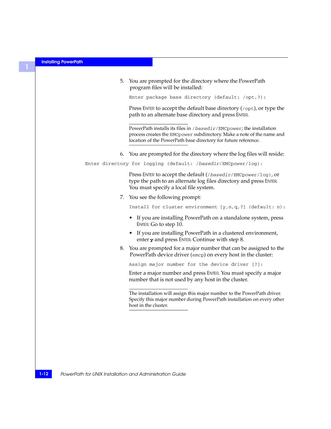 EMC 300-000-978 REV A03 manual Enter package base directory default /opt,? 