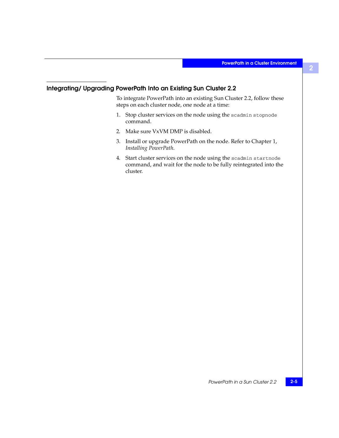 EMC 300-000-978 REV A03 manual PowerPath in a Sun Cluster 