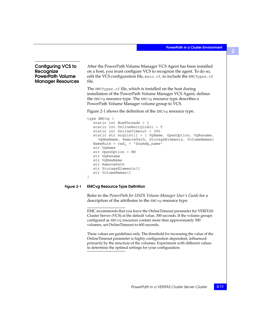 EMC 300-000-978 REV A03 manual Configuring VCS to, Recognize, PowerPath Volume, Manager Resources, File 