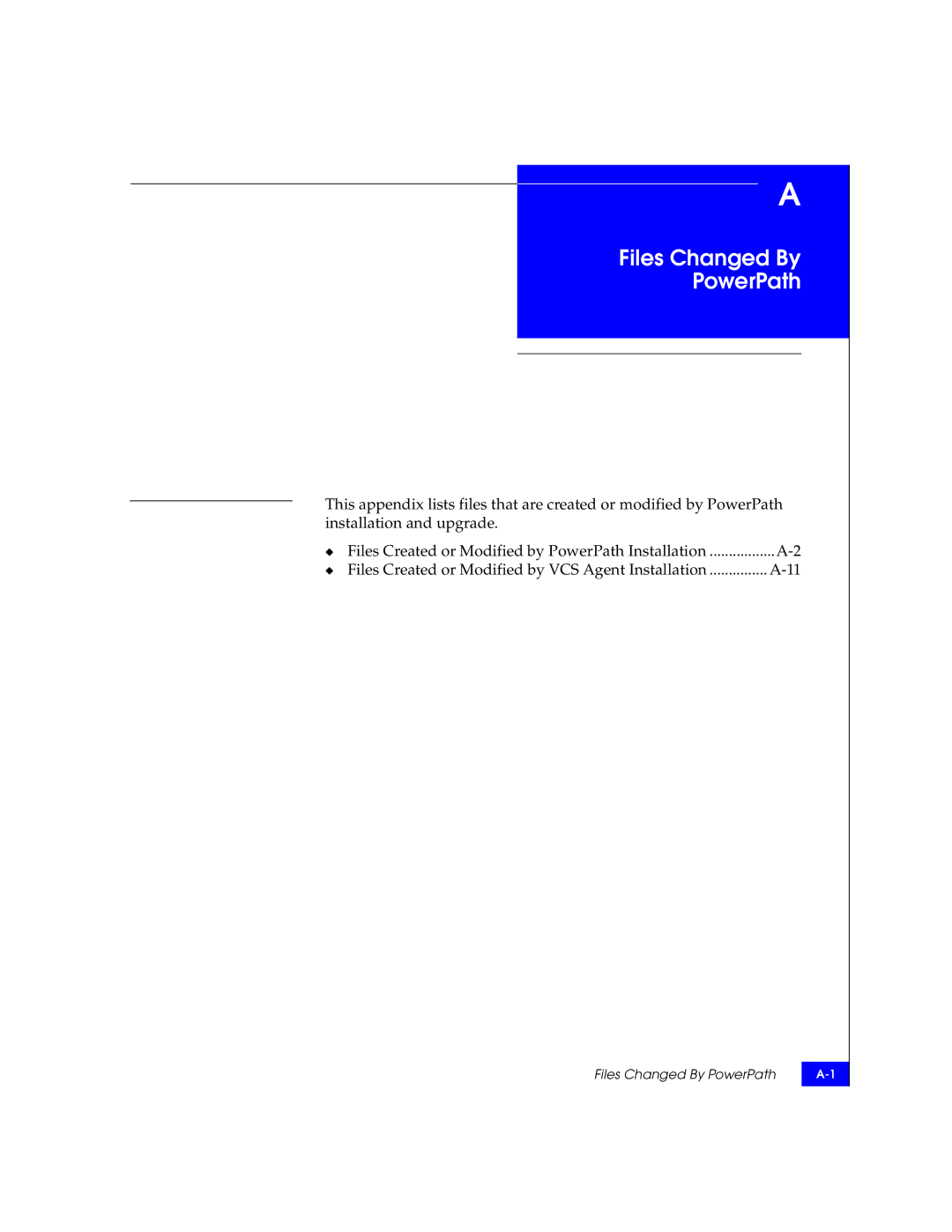 EMC 300-000-978 REV A03 manual Files Changed By PowerPath 