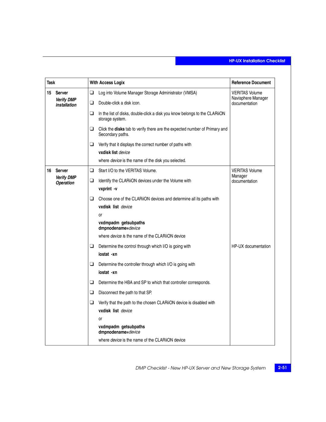 EMC 69001166 manual Verify DMP, Installation, Operation 