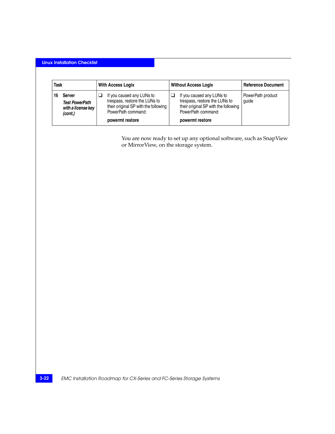 EMC 69001166 manual Server If you caused any LUNs to PowerPath product, Guide 