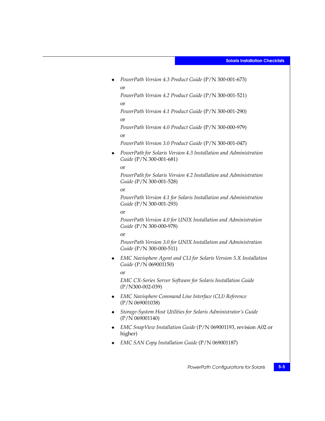 EMC 69001166 manual PowerPath Configurations for Solaris 