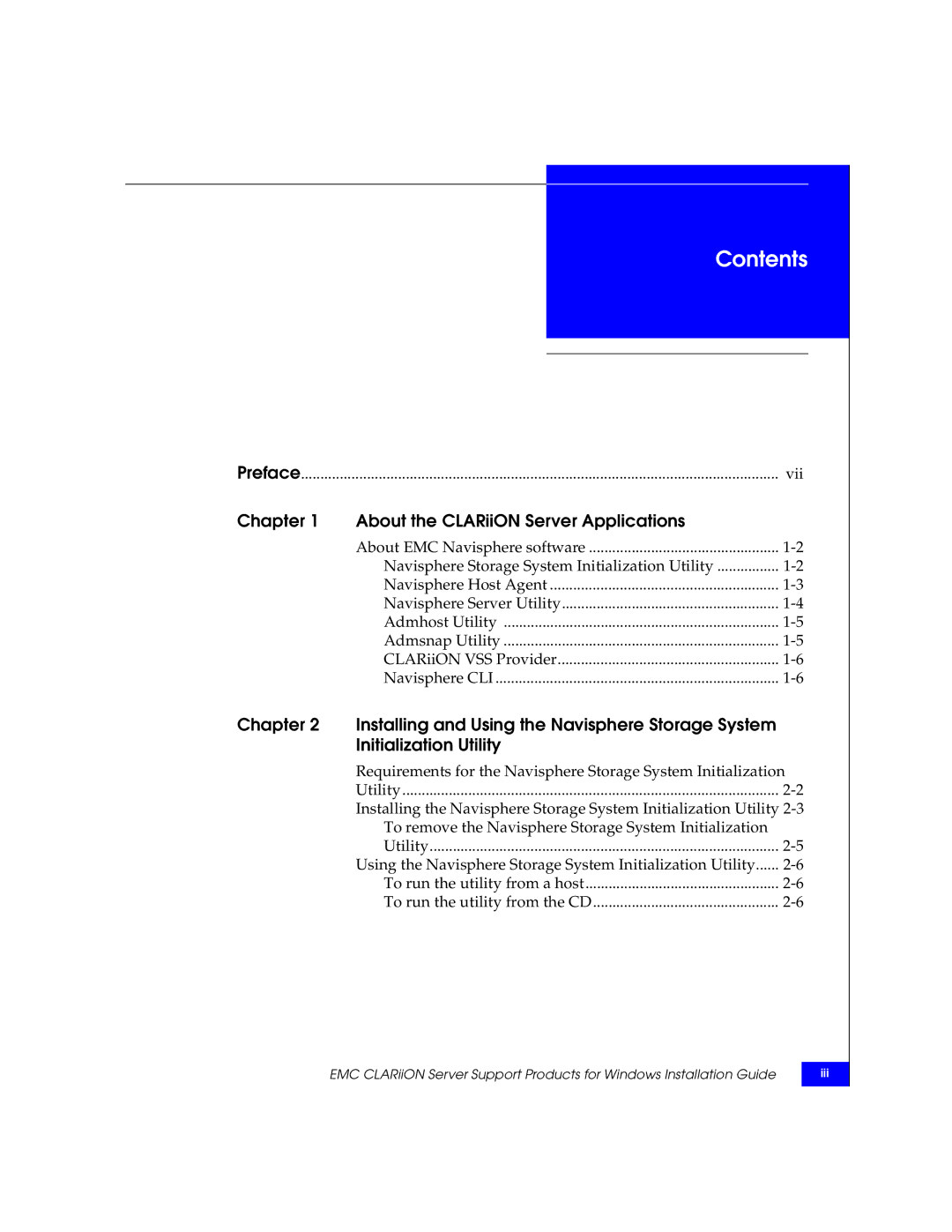 EMC CLARiiON manual Contents 