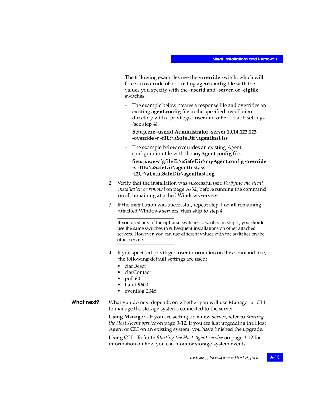 EMC CLARiiON manual Installing Navisphere Host Agent 