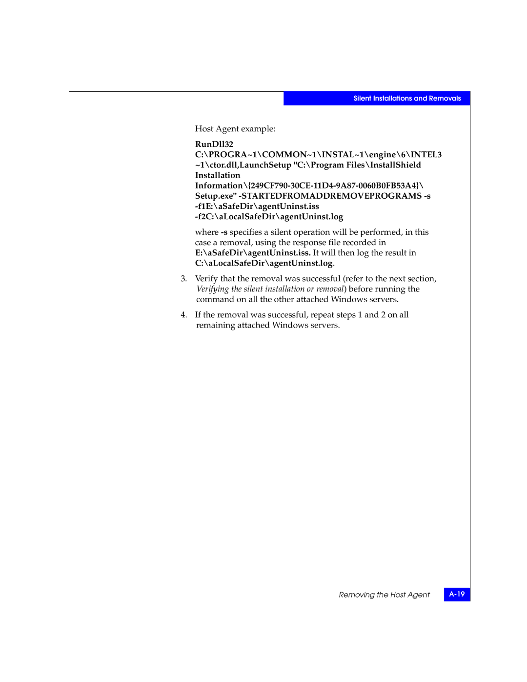 EMC CLARiiON manual Host Agent example 