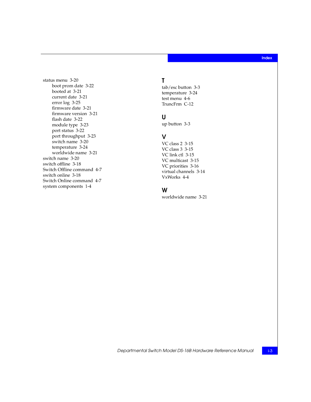 EMC manual Departmental Switch Model DS-16B Hardware Reference Manual 