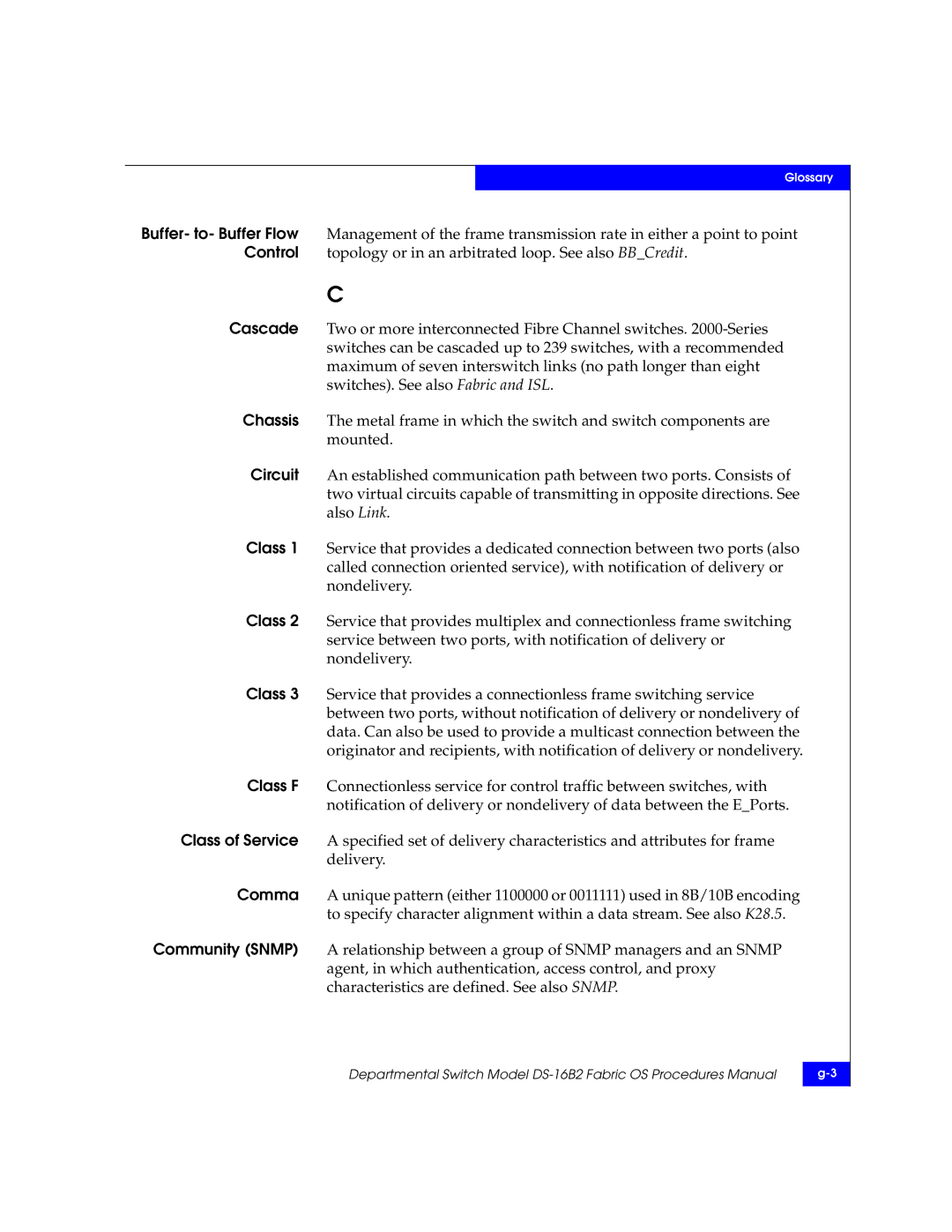 EMC DS-16B2 manual Glossary 