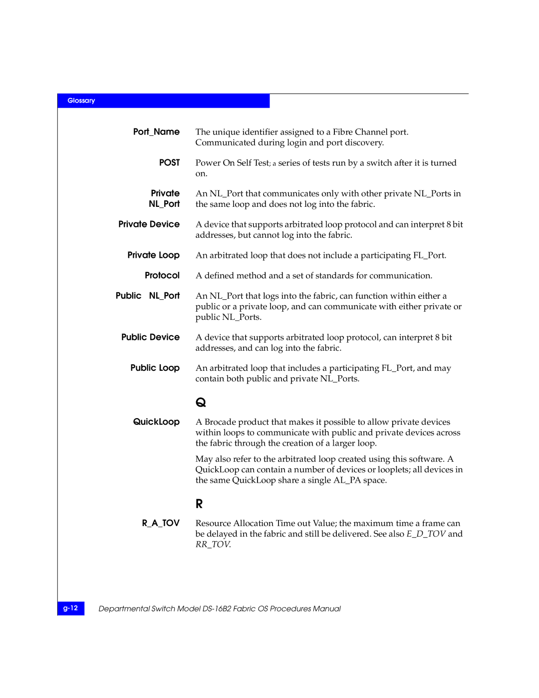 EMC DS-16B2 manual Glossary 