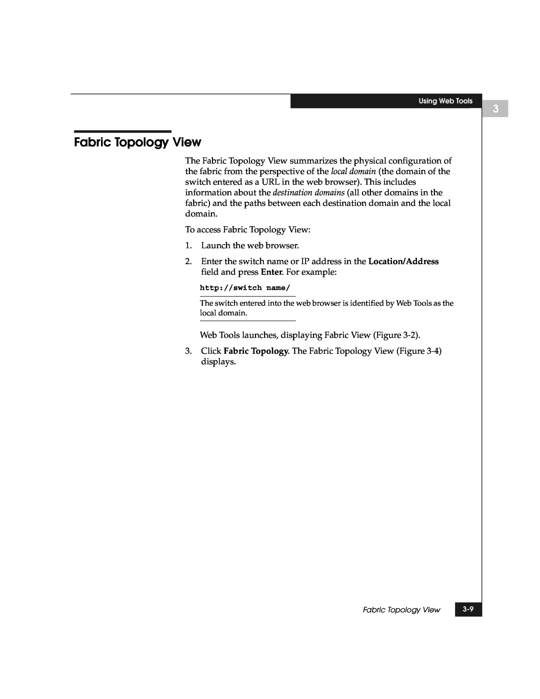 EMC DS-8B manual Fabric Topology View 