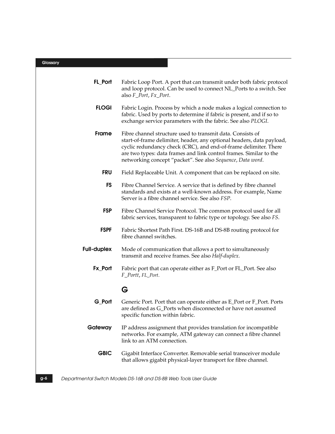 EMC DS-8B manual FPortt, FLPort 