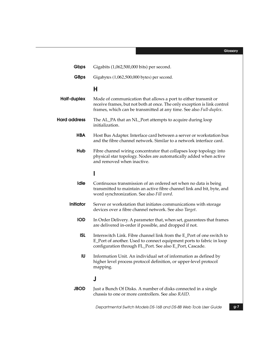 EMC DS-8B manual Glossary 