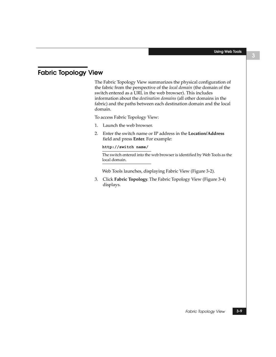 EMC DS-8B manual Fabric Topology View 