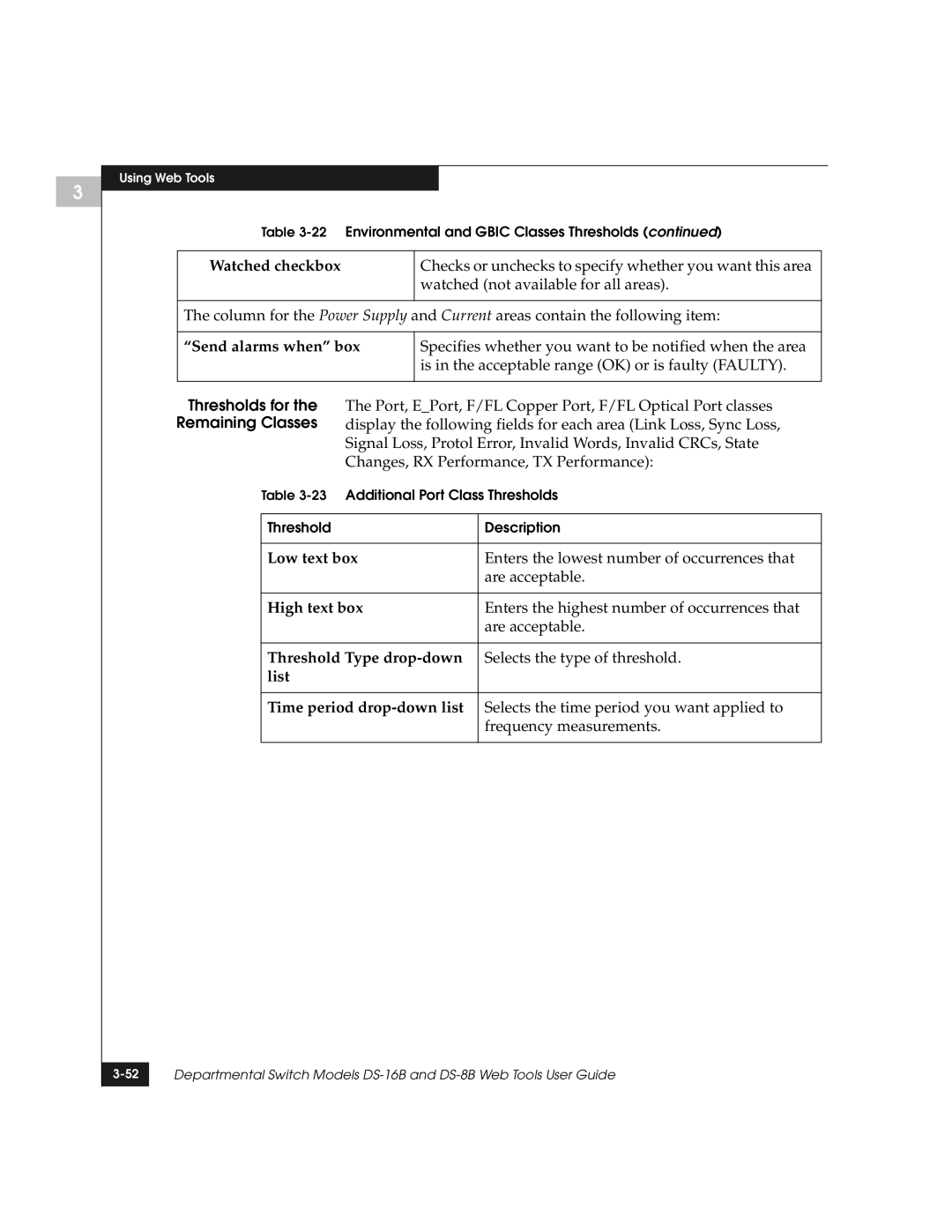 EMC DS-8B manual Watched checkbox, Send alarms when box 