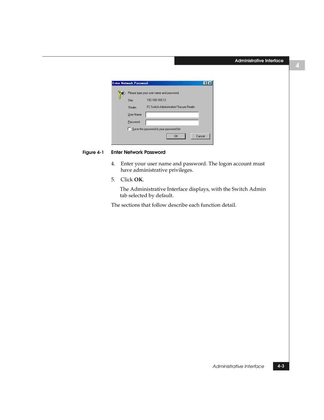 EMC DS-8B manual 1Enter Network Password 