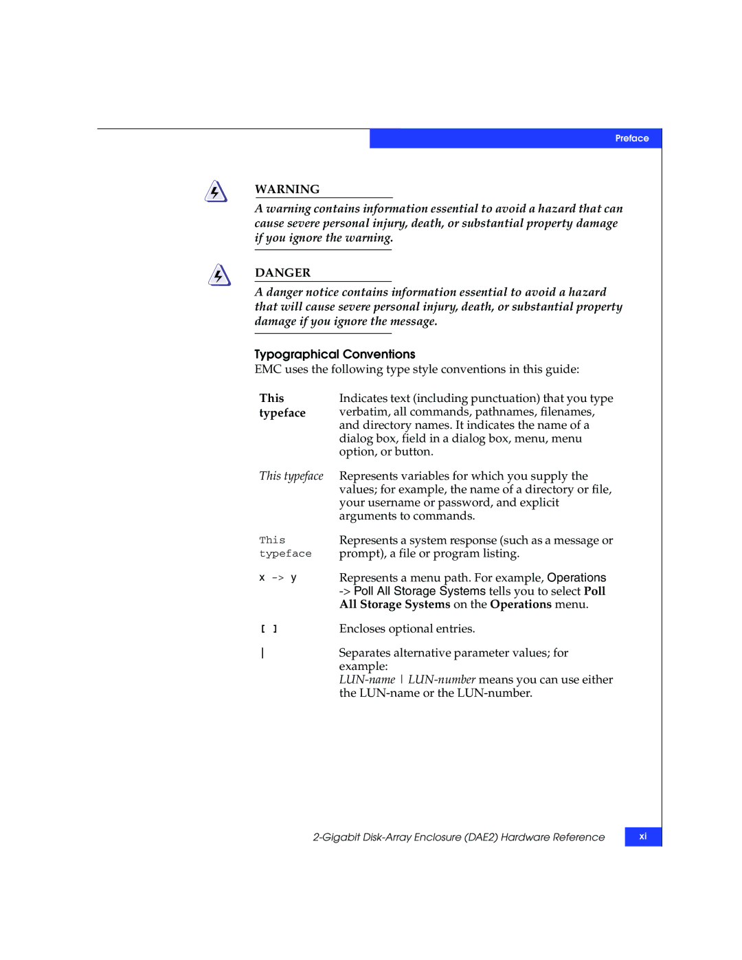 EMC ATA, FC manual All Storage Systems on the Operations menu 