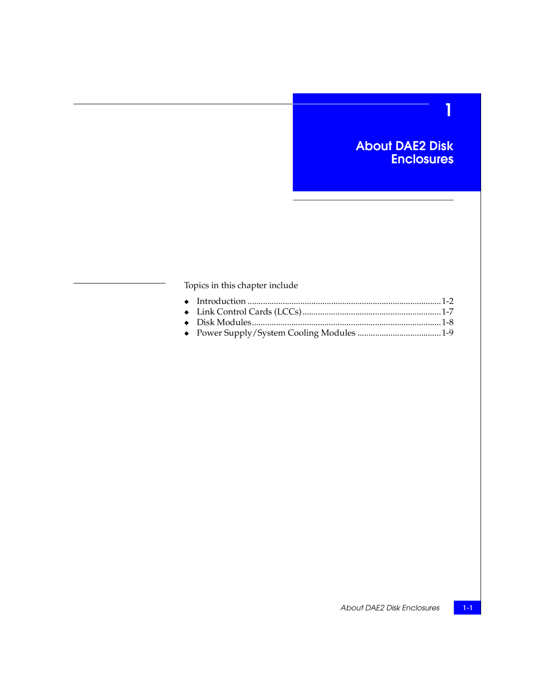 EMC ATA, FC manual About DAE2 Disk Enclosures 