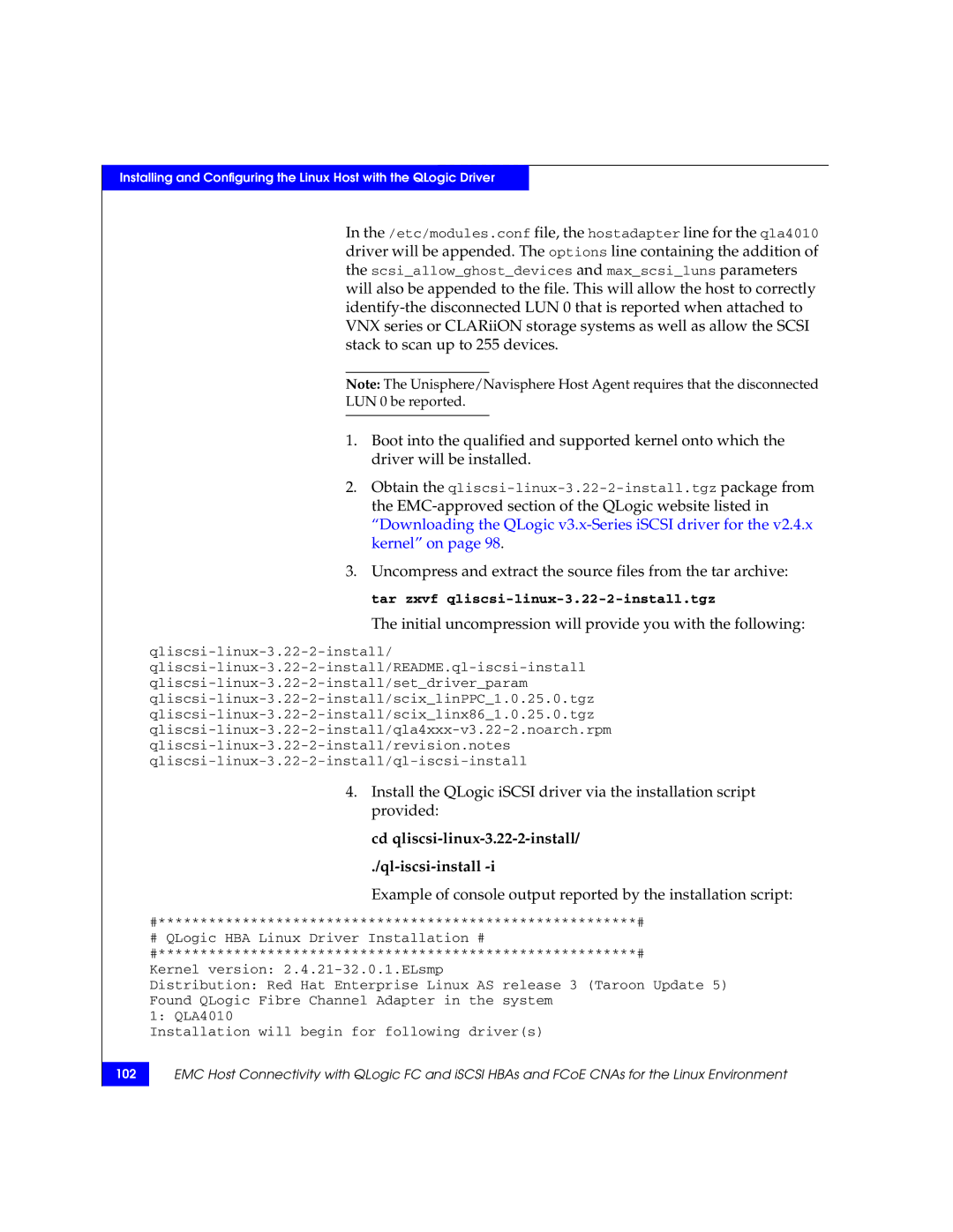 EMC P/N 300-002-803 manual Initial uncompression will provide you with the following 