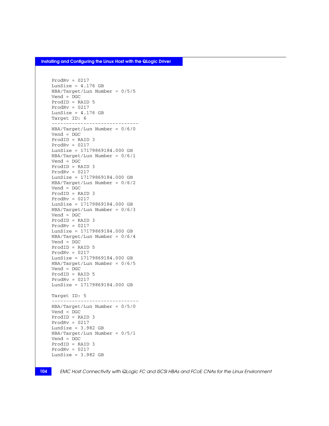 EMC P/N 300-002-803 manual 104 