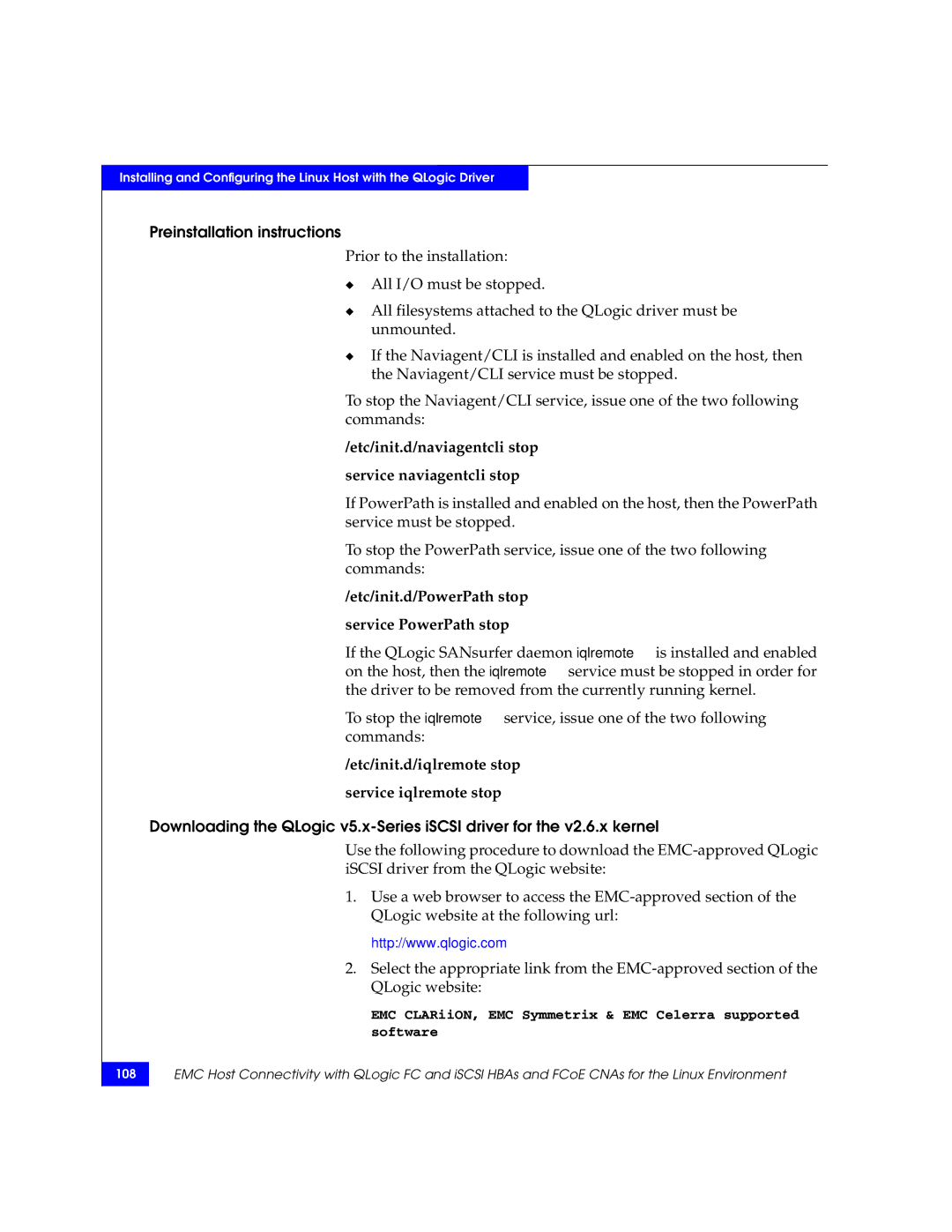 EMC P/N 300-002-803 manual EMC CLARiiON, EMC Symmetrix & EMC Celerra supported software 