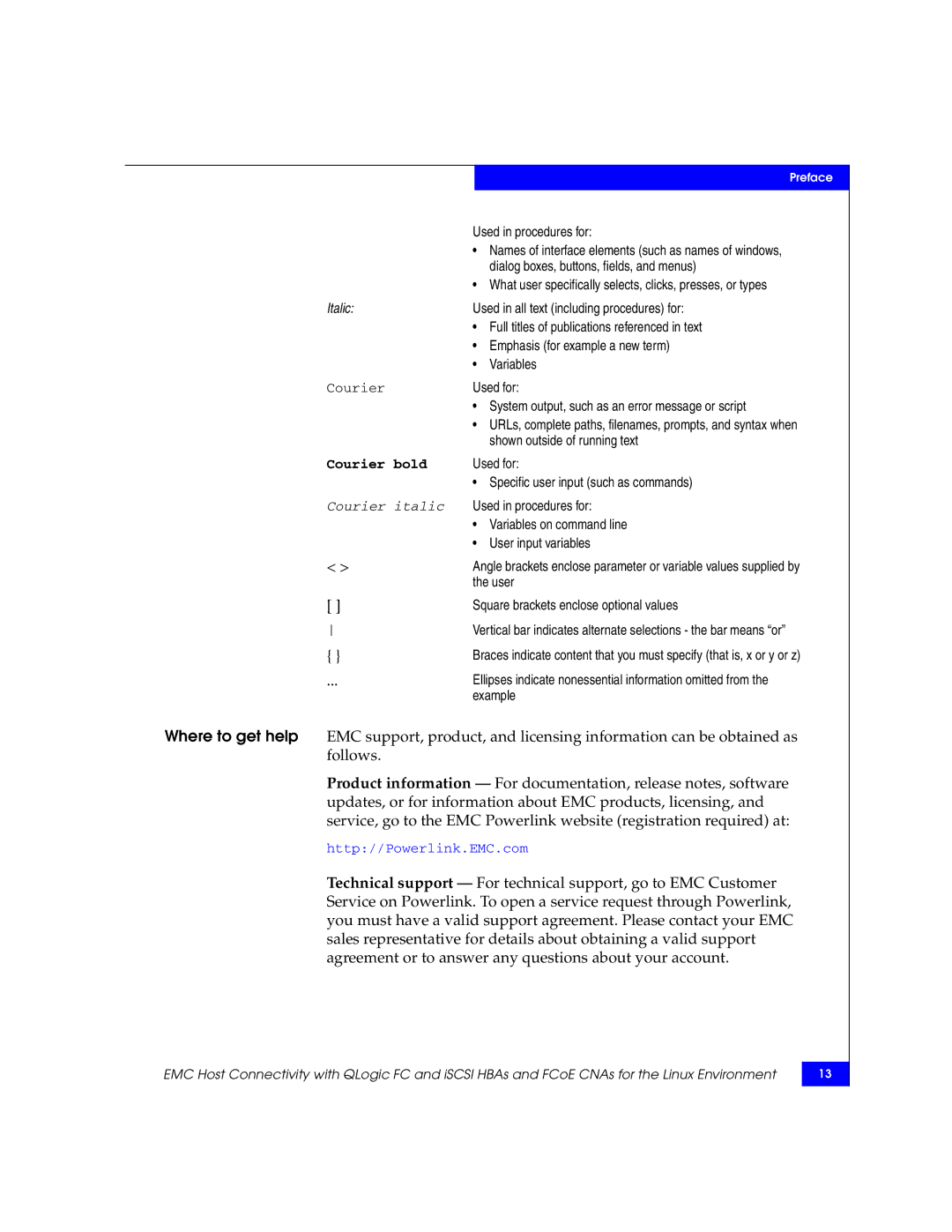 EMC P/N 300-002-803 manual Courier bold 