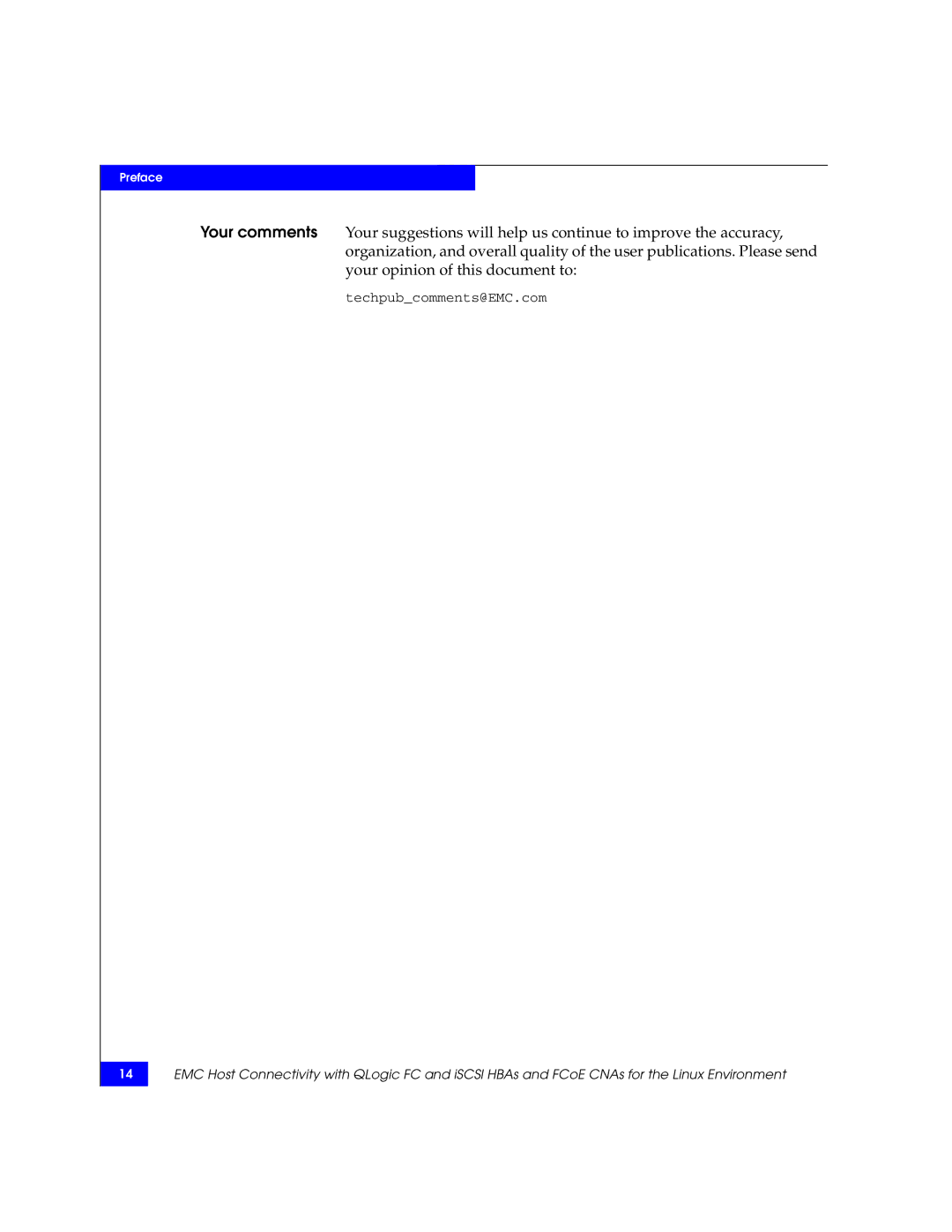 EMC P/N 300-002-803 manual Techpubcomments@EMC.com 