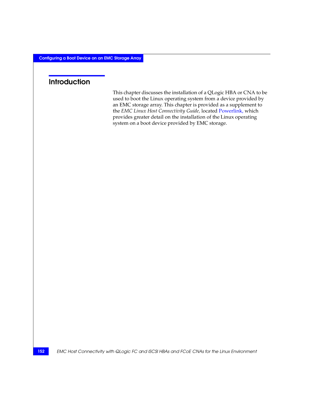 EMC P/N 300-002-803 manual Configuring a Boot Device on an EMC Storage Array 