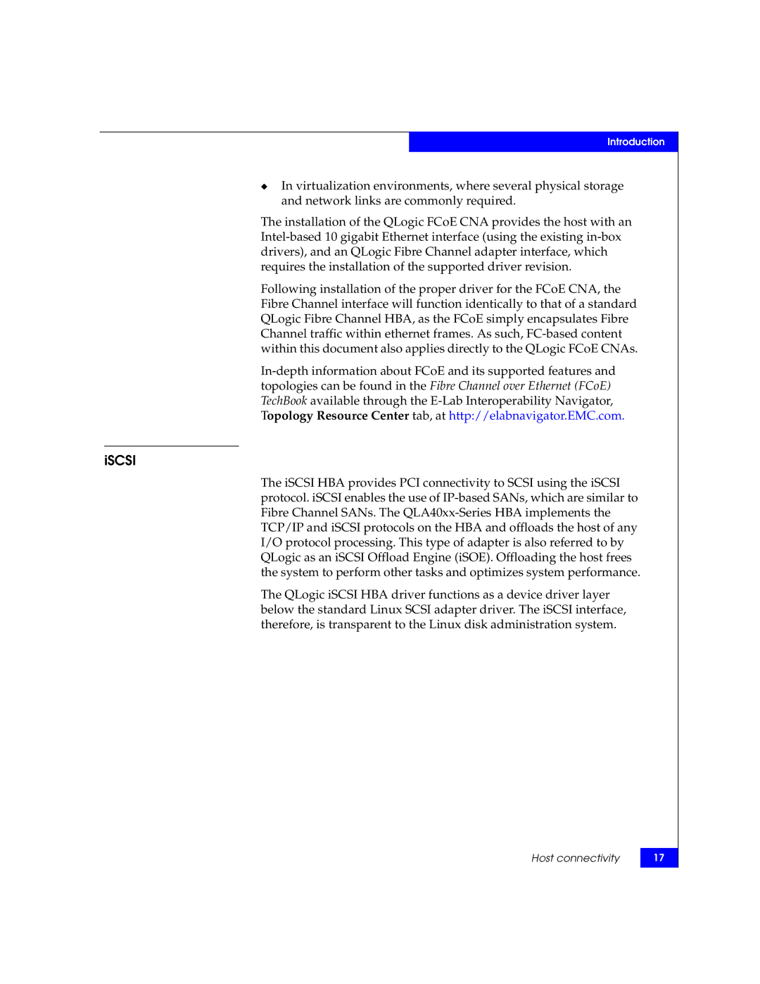 EMC P/N 300-002-803 manual Iscsi 