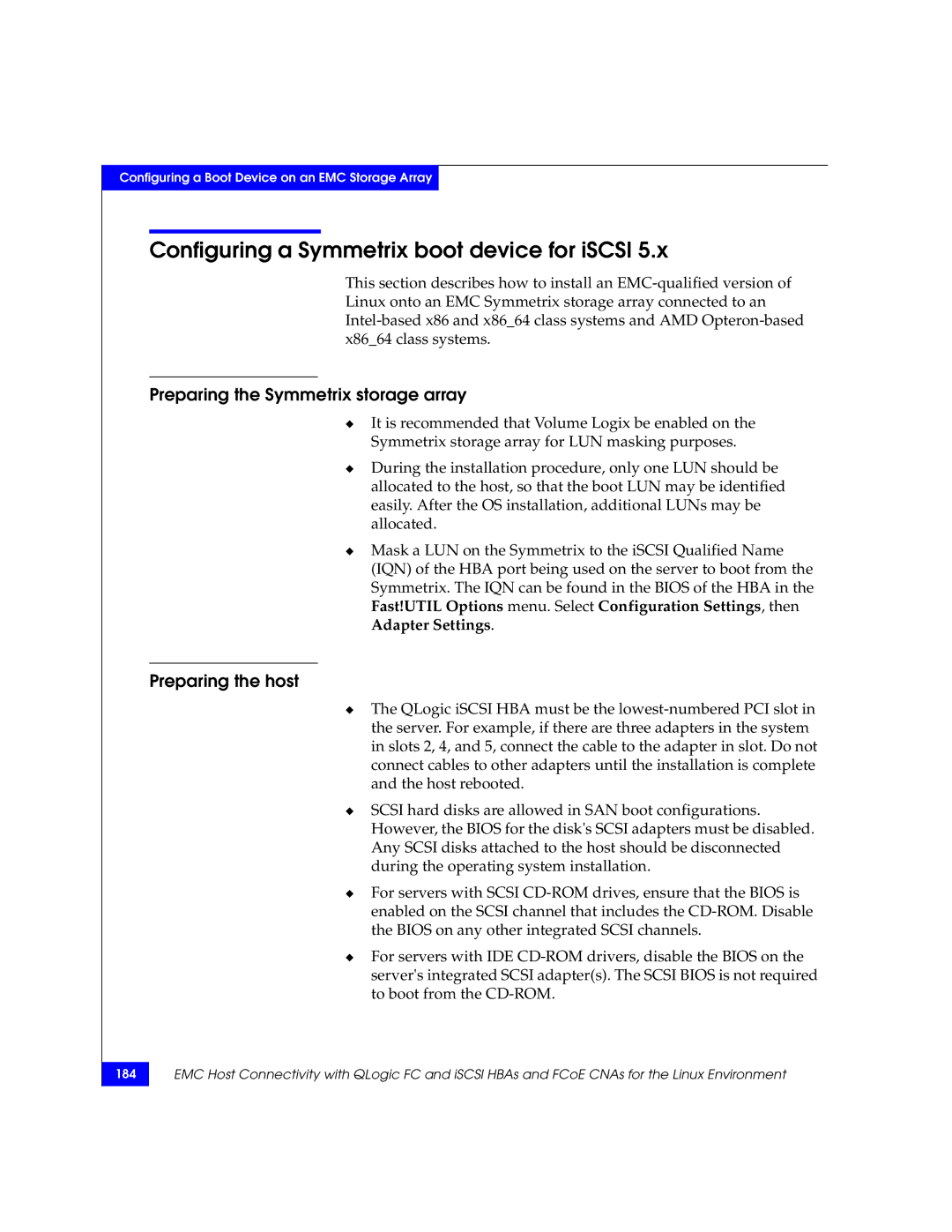 EMC P/N 300-002-803 manual 184 