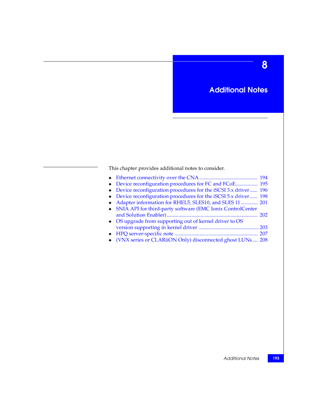 EMC P/N 300-002-803 manual Additional Notes 