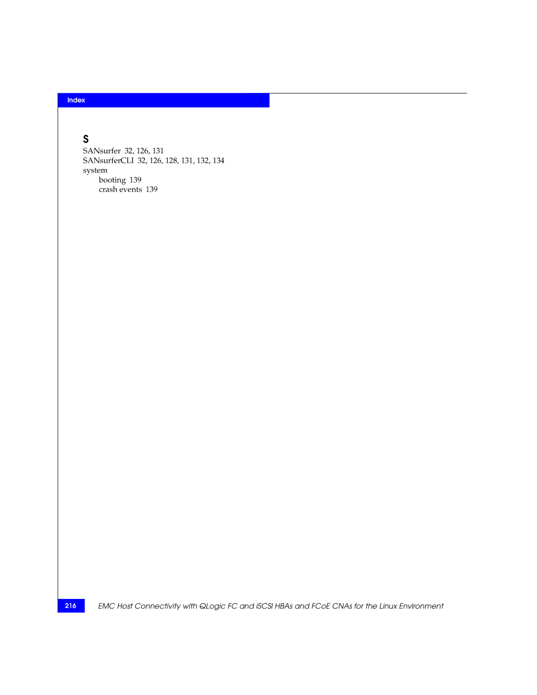 EMC P/N 300-002-803 manual Index 