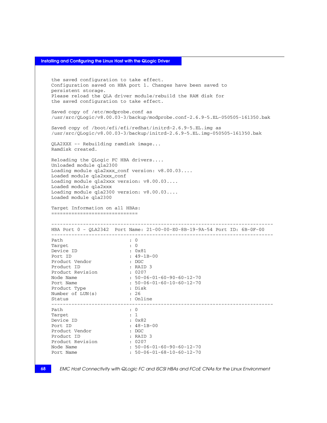 EMC P/N 300-002-803 manual Dgc 