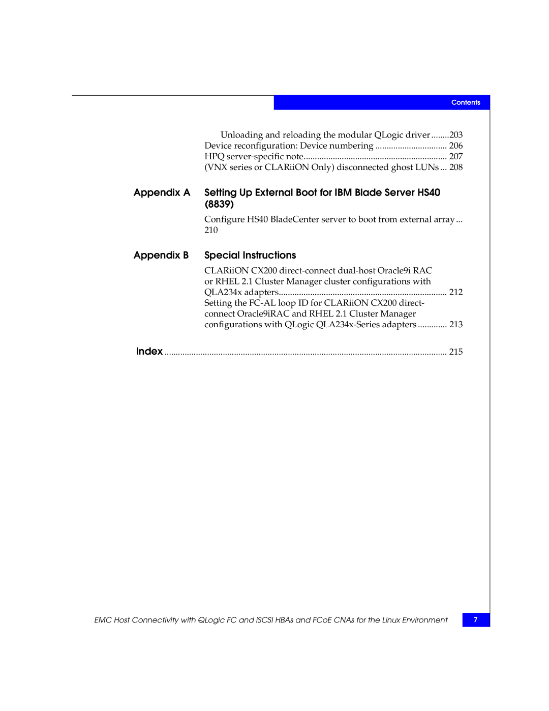 EMC P/N 300-002-803 manual Appendix B Special Instructions 