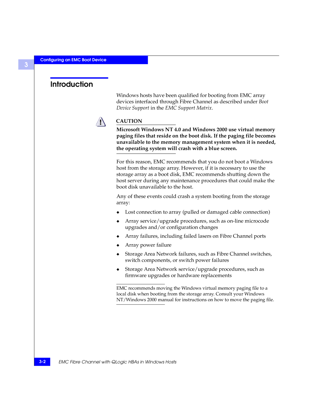 EMC QLA23xx, QLA22xx manual Configuring an EMC Boot Device 