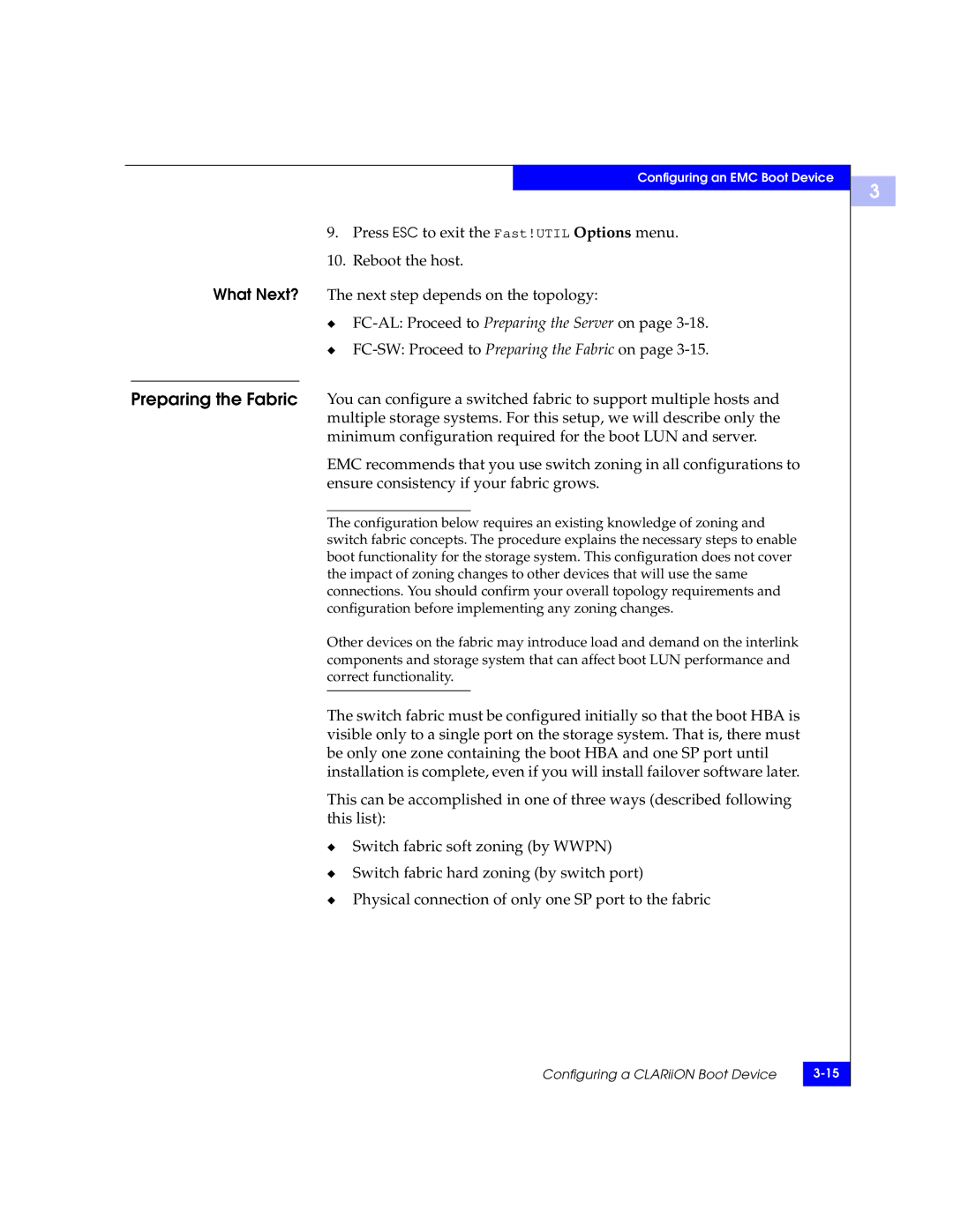 EMC QLA22xx, QLA23xx manual Configuring a CLARiiON Boot Device 