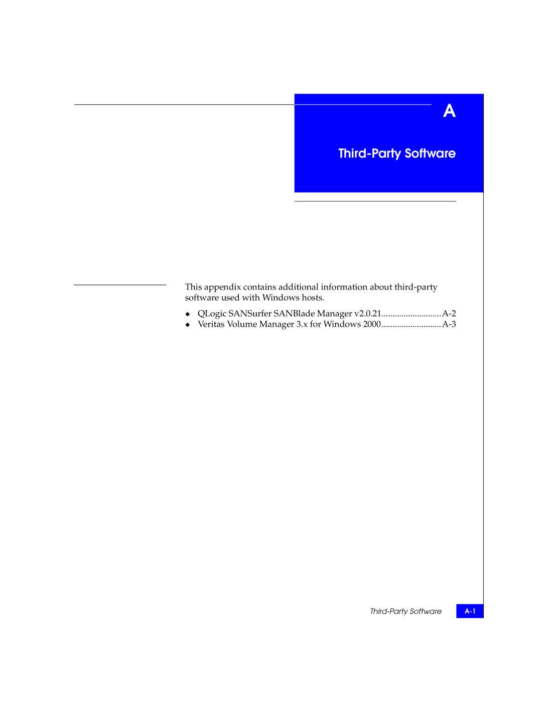 EMC QLA22xx, QLA23xx manual Third-Party Software 