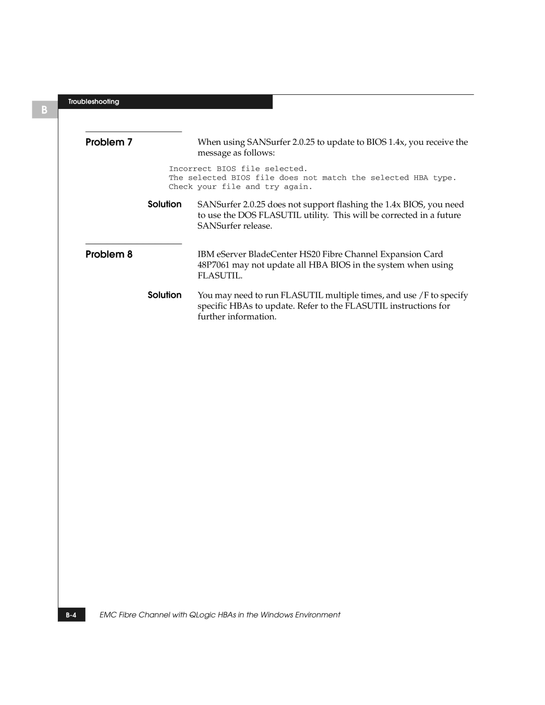 EMC QLogic manual Flasutil 