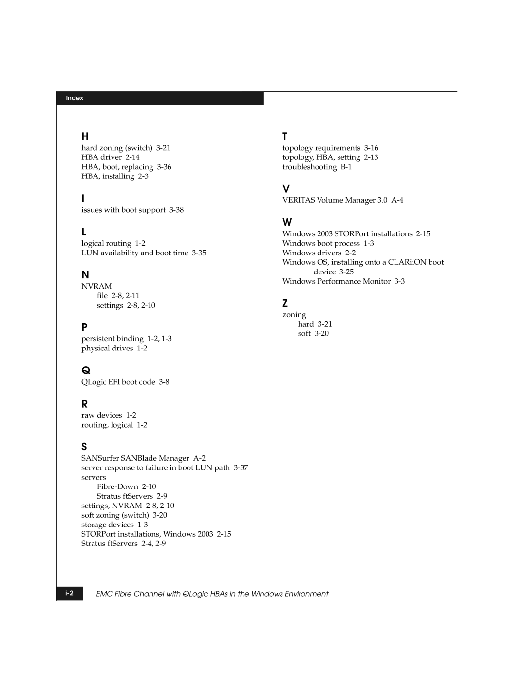 EMC QLogic manual Nvram 