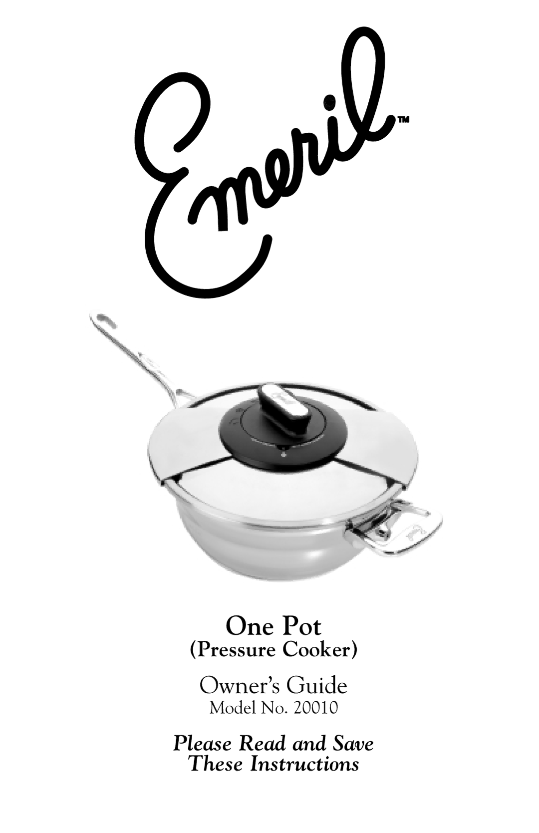 Emerilware 20010 manual One Pot 