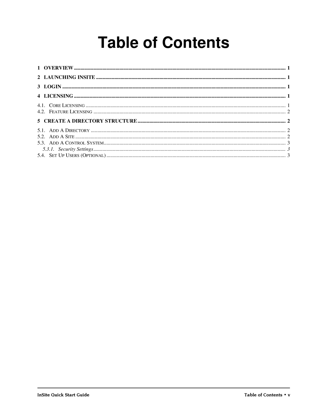 Emerson 026-1011 quick start Table of Contents 