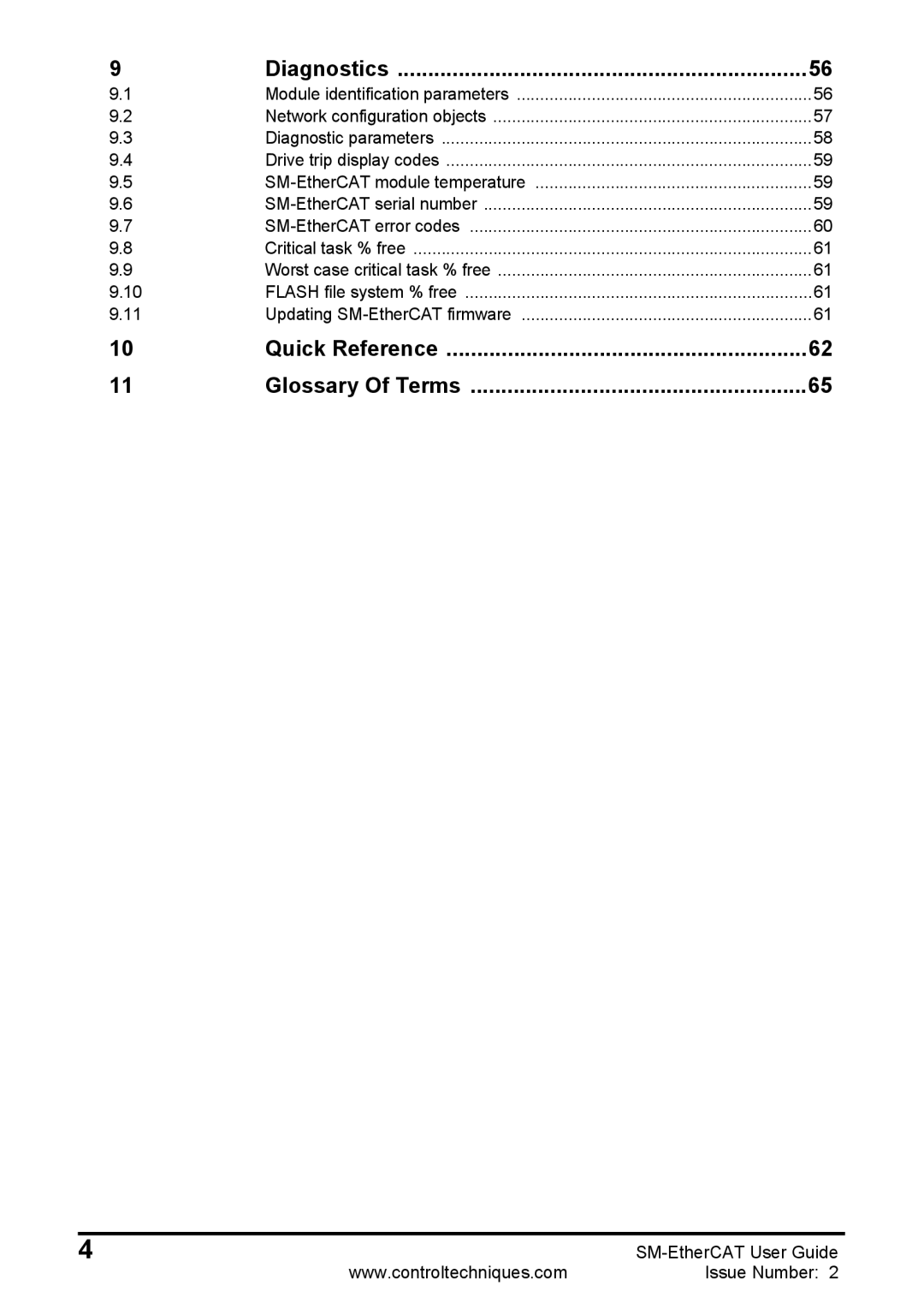 Emerson 0471-0128-02 manual Diagnostics, Quick Reference Glossary Of Terms 