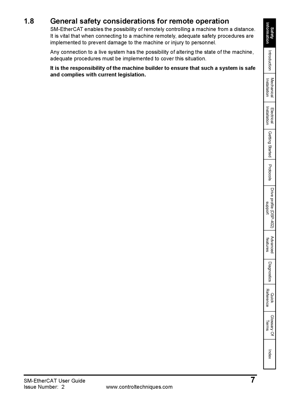 Emerson 0471-0128-02 manual General safety considerations for remote operation 