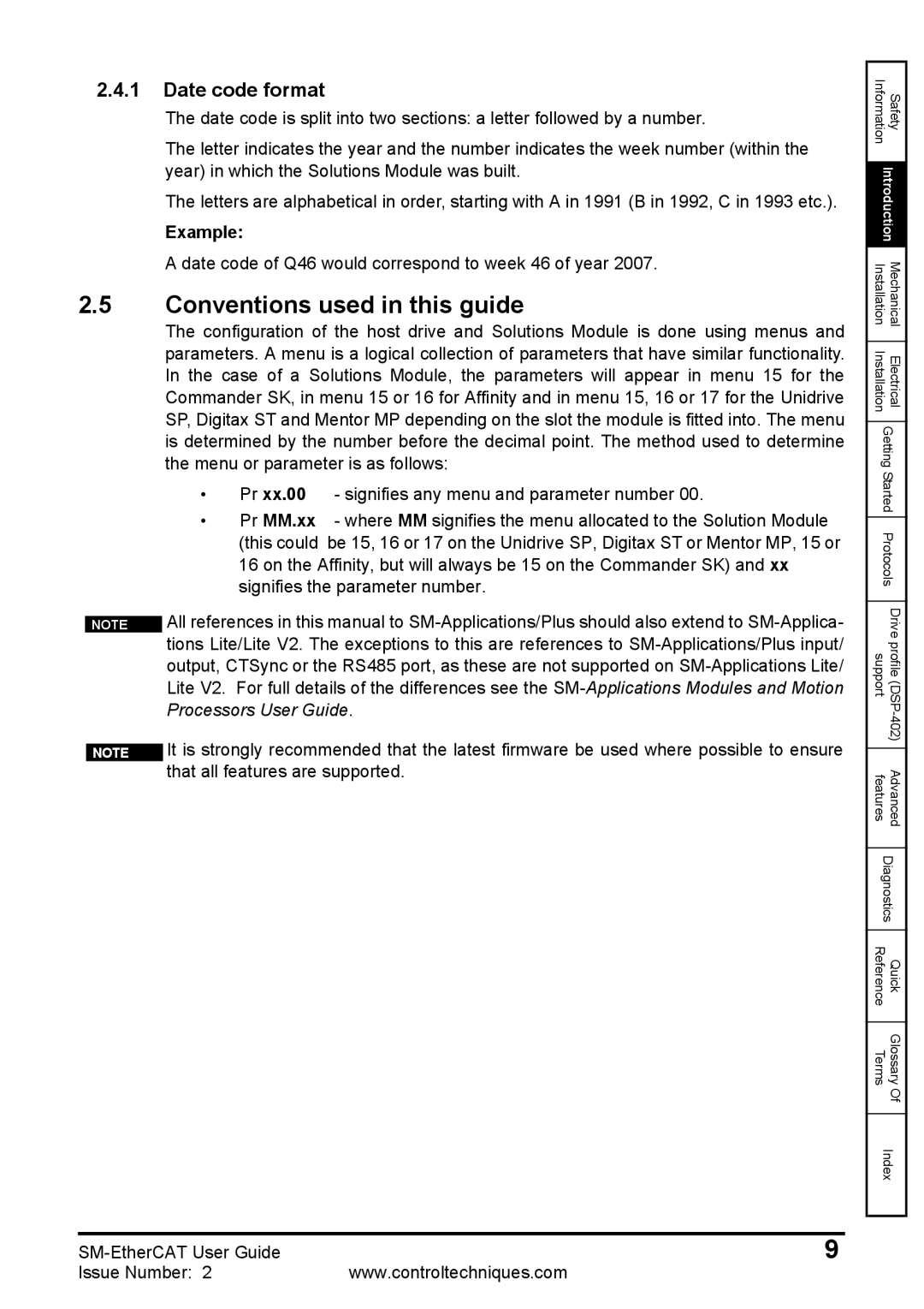 Emerson 0471-0128-02 manual Conventions used in this guide, Date code format, Example 