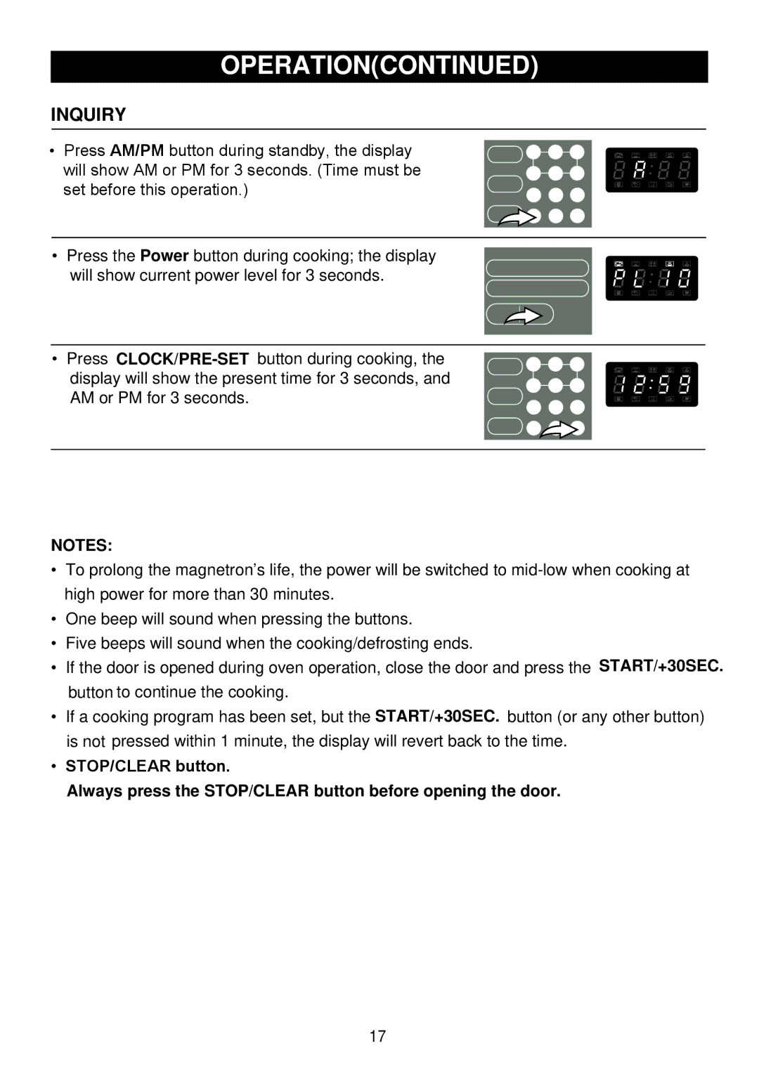 Emerson 1000W owner manual Inquiry 