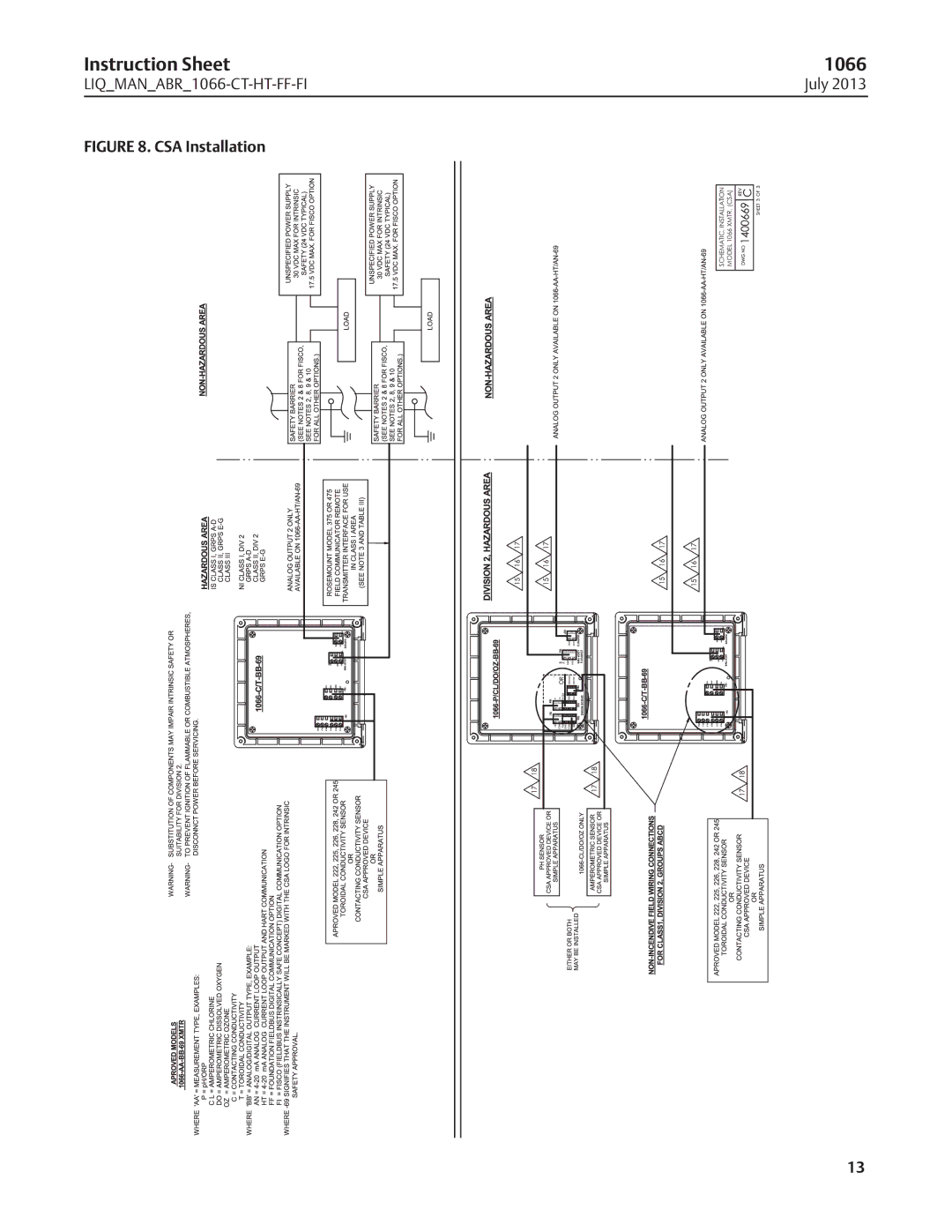 Emerson instruction sheet Instruction Sheet 1066 