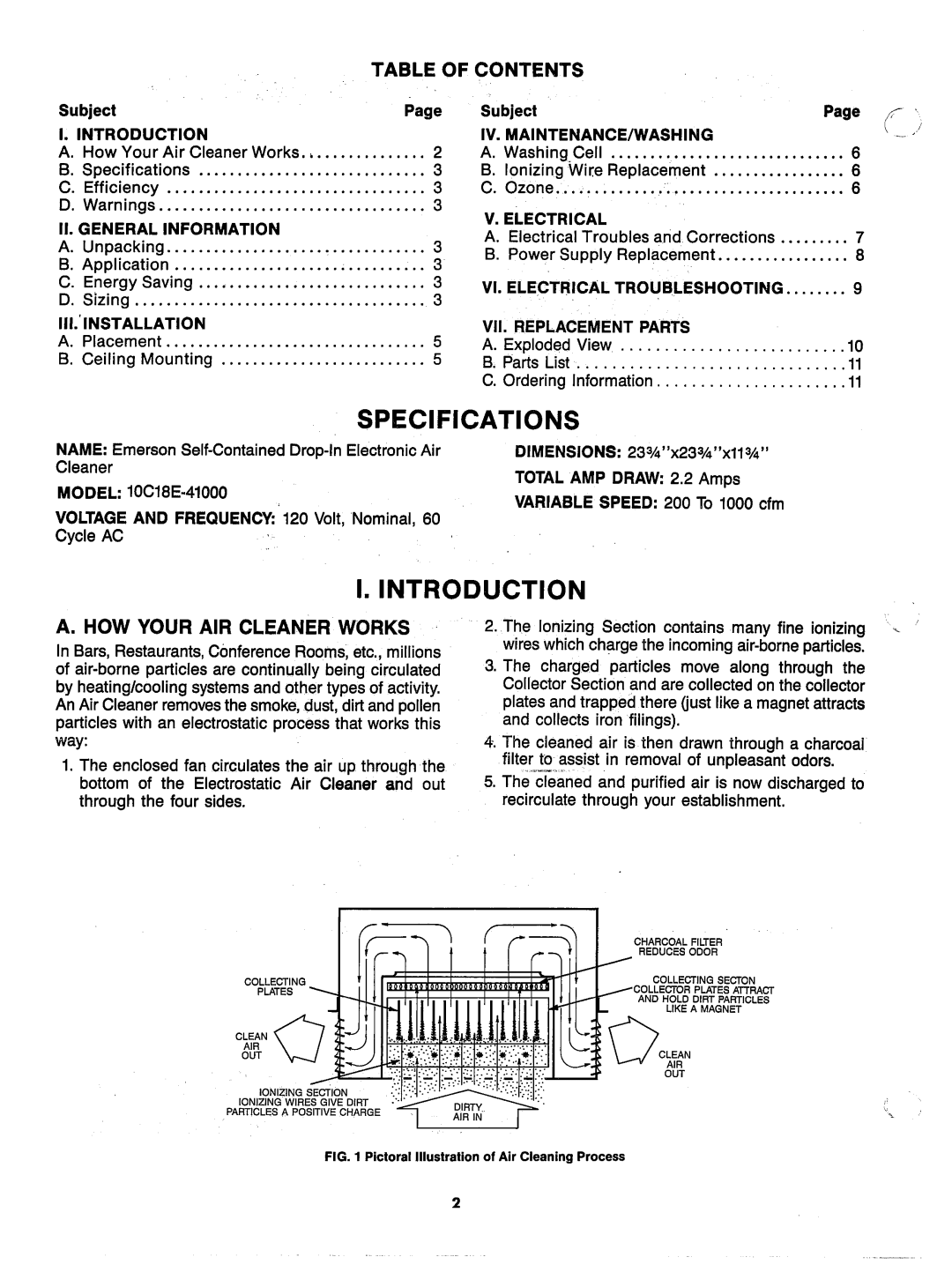 Emerson 10C18E-41000, 10C18E - 41000 manual 